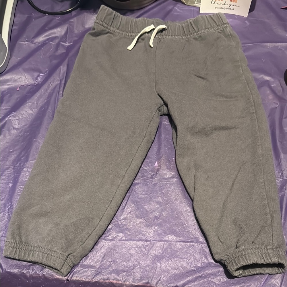 Child of mine| Gray Elastic Waist Joggers with Relaxed Fit